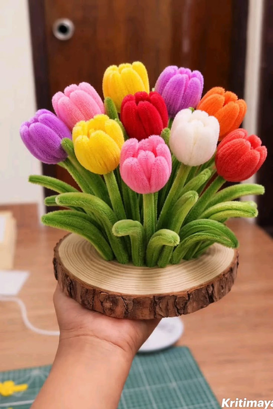 پیپ پاک کن مخملی بسته 10 عددی (رنگ بندی متنوع)